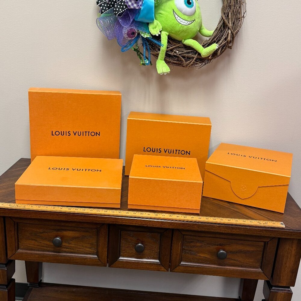 Louis Vuitton Storage Box Set – 5 Mixed Sizes (Like New)